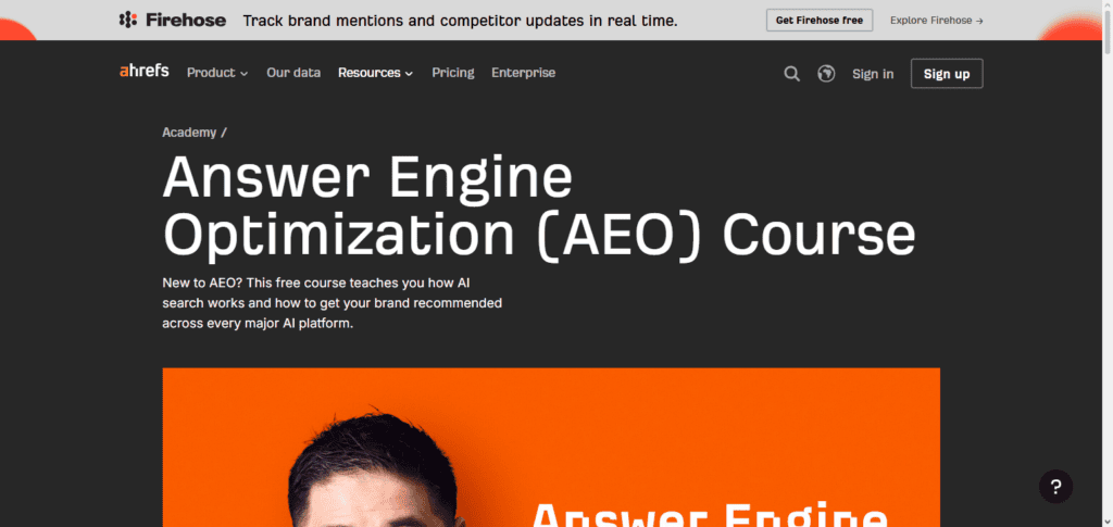Ahrefs AEO